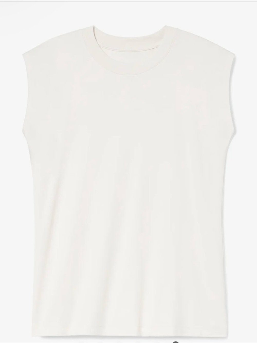 MM Lafleur Ivory Alina Muscle Tee Size Size Large - Picture 3 of 7